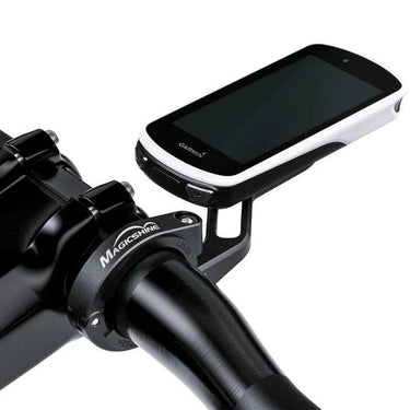 Magicshine TTA Out-Front Bike Mount holding two devices on a bicycle handlebar