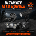 Magicshine Ultimate MTB Bundle with Monteer 12000 handlebar light, Allty 1200 helmet light, MJ-6260B mount, and Seemee 150 V2.0 taillight