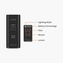 Magicshine ALLTY 2500S bicycle light with remote, removable battery, OLED display, and 2500 lumens brightness