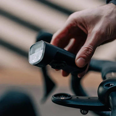 Magicshine ALLTY 2500S bicycle light with remote, removable battery, OLED display, and 2500 lumens brightness