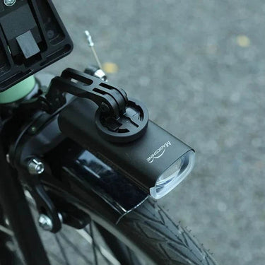 Magicshine GoPro Mount with adjustable arm and detachable extension for Brompton folding bike fork.