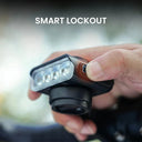 Magicshine Hori 700 daytime running headlight on bike handlebars