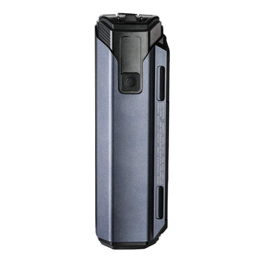 Magicshine MJ-6398 Battery pack in metallic grey with a black casing, power button and side USB port.