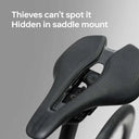NETFY Saddle Mount Bike Tracker Apple Find My Compatible Bluetooth GPS with 6-Month Battery and IPX6 Waterproof