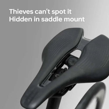 NETFY Saddle Mount Bike Tracker Apple Find My Compatible Bluetooth GPS with 6-Month Battery and IPX6 Waterproof