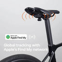 NETFY Saddle Mount Bike Tracker Apple Find My Compatible Bluetooth GPS with 6-Month Battery Life and IPX6 Waterproof