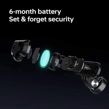NETFY Saddle Mount Bike Tracker with Apple Find My compatibility, Bluetooth GPS, 6-month battery, and IPX6 waterproof