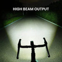 Magicshine Ray 3000 high-output endurance bike light mounted on a bicycle handlebars