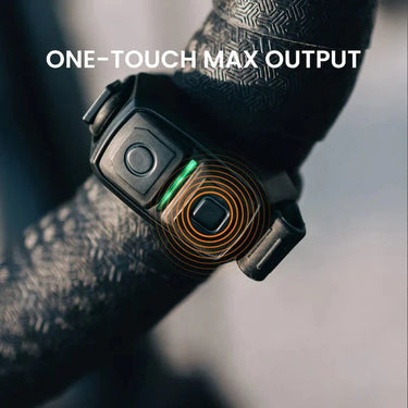 Magicshine Ray 3000 high-output endurance bike light mounted on bicycle handlebars