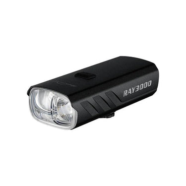 Magicshine Ray 3000 high-output endurance bike light mounted on bicycle handlebars
