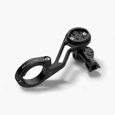 Magicshine TTA Out-Front Bike Mount holding two devices on a bicycle handlebar