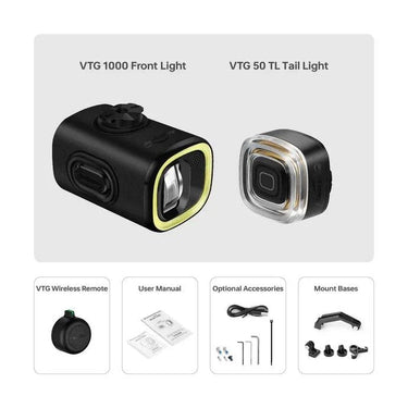 Magicshine VTG 1000 and VTG 50 TL Brompton folding bike light kit for commute riding