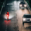 Magicshine SEEMEE 200 V3.0 bike taillight illuminated on bicycle seat post