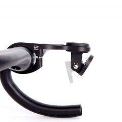 Magicshine TTA Out-Front Bike Mount attached to bike handlebar holding two devices