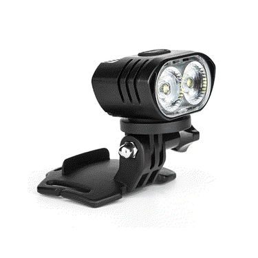 Magicshine MOH 55 Aquila Pro 4000 lumen compact dual-LED headlamp on adjustable mount for outdoor use