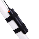 Magicshine MJ-6116C rechargeable USB battery pack with round plug mounted on white frame
