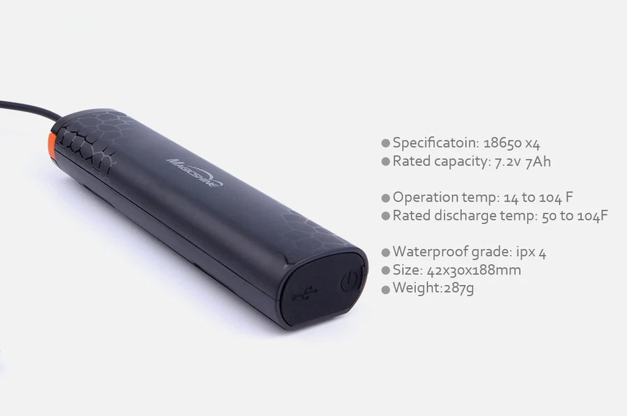 Magicshine MJ-6116C 7.2V 7.0Ah USB Battery Pack - Round Plug