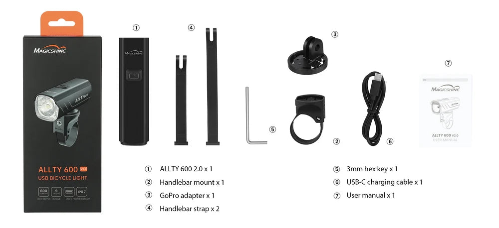 Magicshine Allty 600 V2.0 Anti-Glare Urban Bike Light
