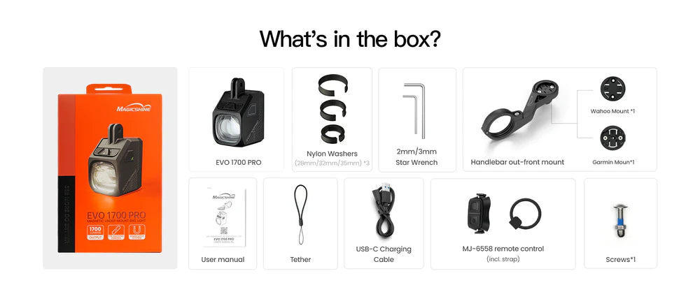 Magicshine Evo 1700 Pro Magnetic Smart Bike Light
