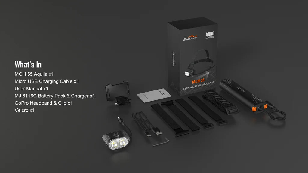 Magicshine MOH 55 Aquila Pro 4000 Lumen Headlamp